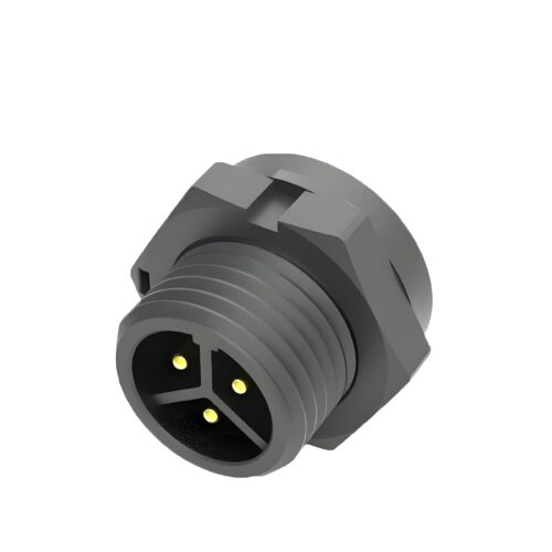 M16 3pin pin socket Waterproof Electrical Wire Connector